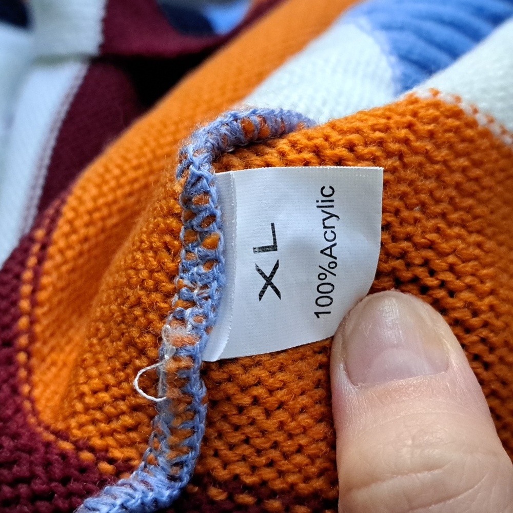 Striped Knit Cardigan | Size XL - Picture 5 of 5